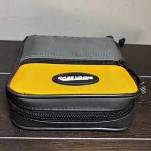 Case Logic | CD Wallet Organizer | Yellow Grey | Nylon | 24 Capacity | Zippered